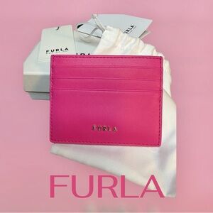 Furla Card Holder in Power Pink W/Box & Dust Bag (A755)